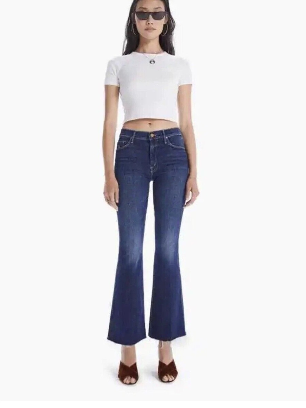 MOTHER The Weekender Fray Jeans Teaming Up Size 24
